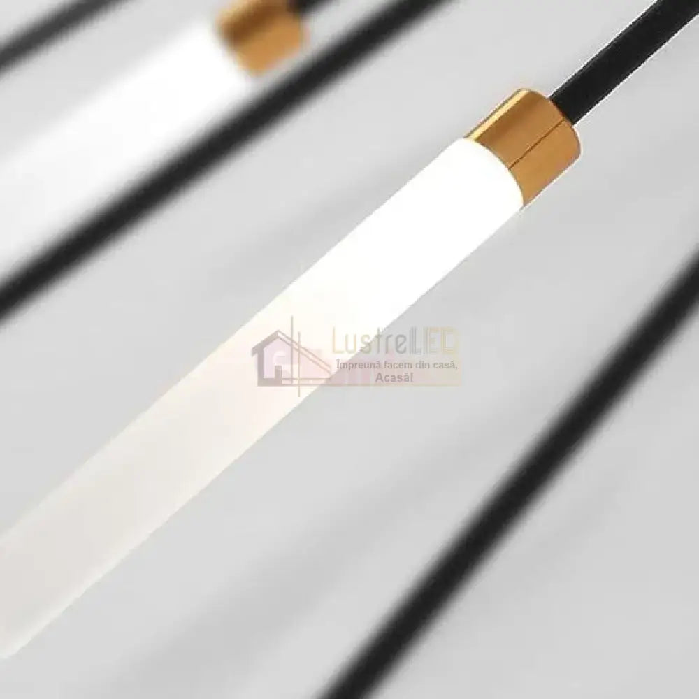 Lustra LED American Dream Black 112w Echivalent 500W Telecomanda NEAGRA / 105CM / MINIMALIST DESIGN Chandeliers