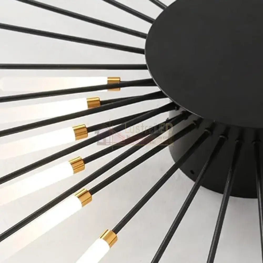 Lustra LED American Dream Black 112w Echivalent 500W Telecomanda NEAGRA / 105CM / MINIMALIST DESIGN Chandeliers