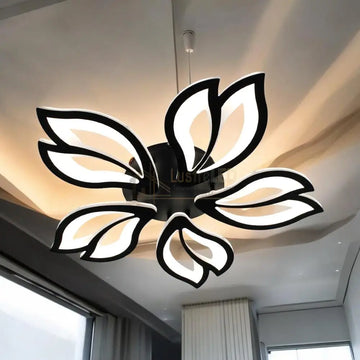 Lustra LED ANEMONE Black Echivalent 500W Telecomanda