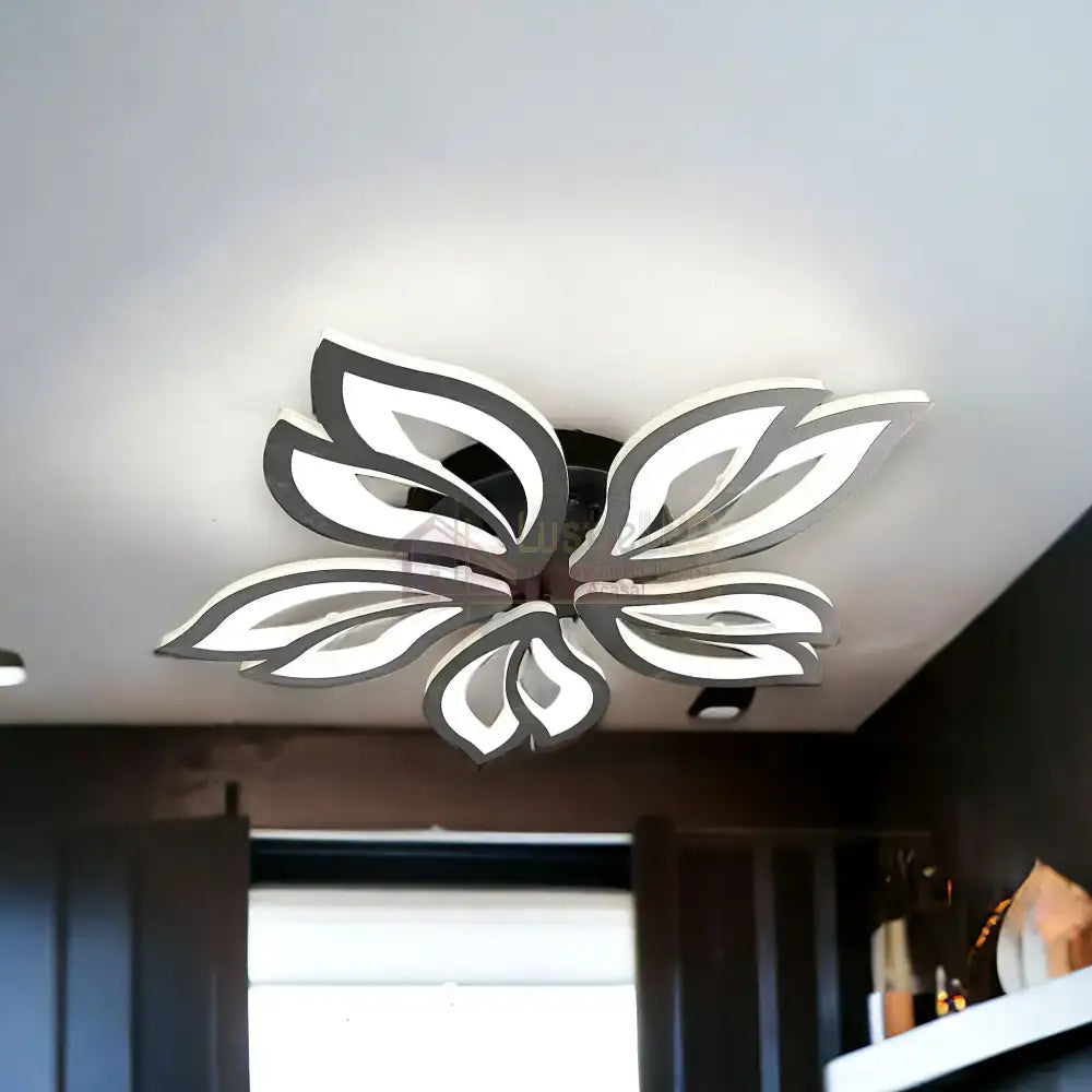 Lustra Led 110W Black Anemone Echivalent 500W Lighting Fixtures