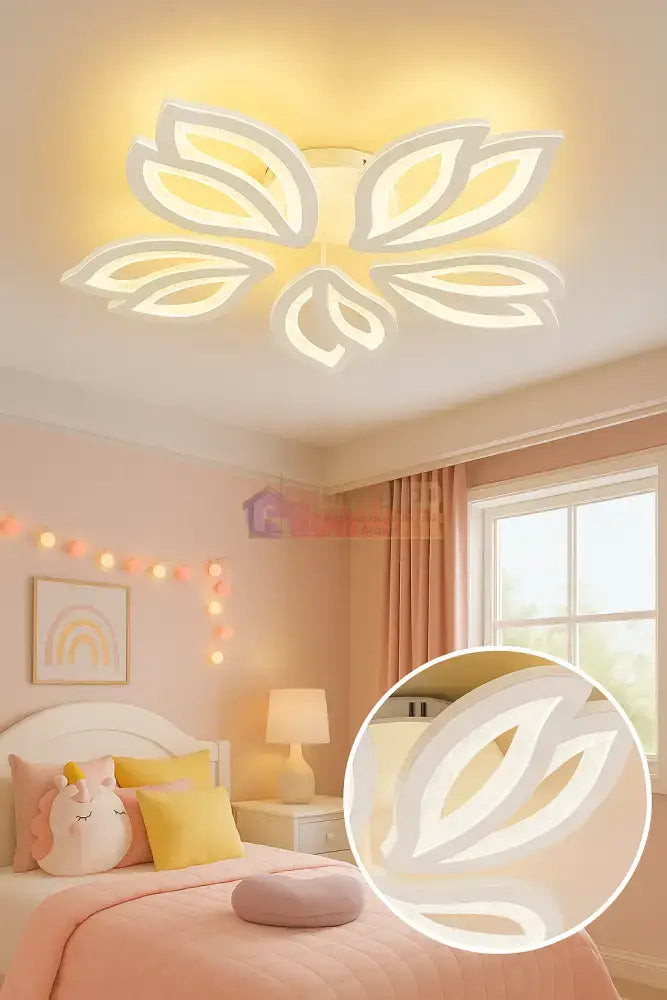 Lustra LED Anemone Bubbles Echivalent 500W Telecomanda ALBA / FLOWER DESIGN / 60CM Lighting Fixtures