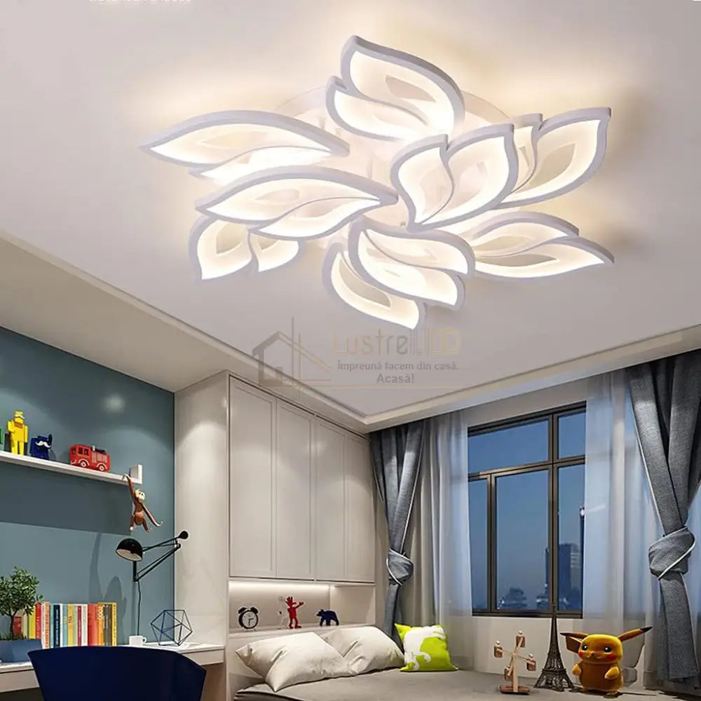 Lustra Led Anemone Grande Echivalent 800W Telecomanda Lighting Fixtures