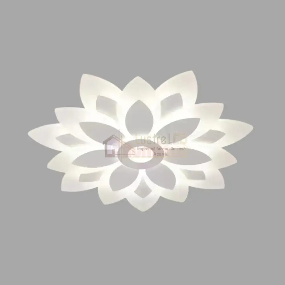 Lustra LED Aplicata Brilux White Echivalent 550W Telecomanda Lighting Fixtures