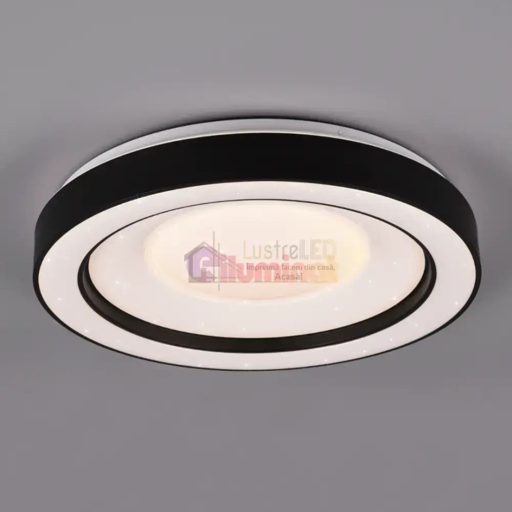 Lustra LED ARCO Black RGB-CCT Echivalent 200W Telecomanda lustreled.ro