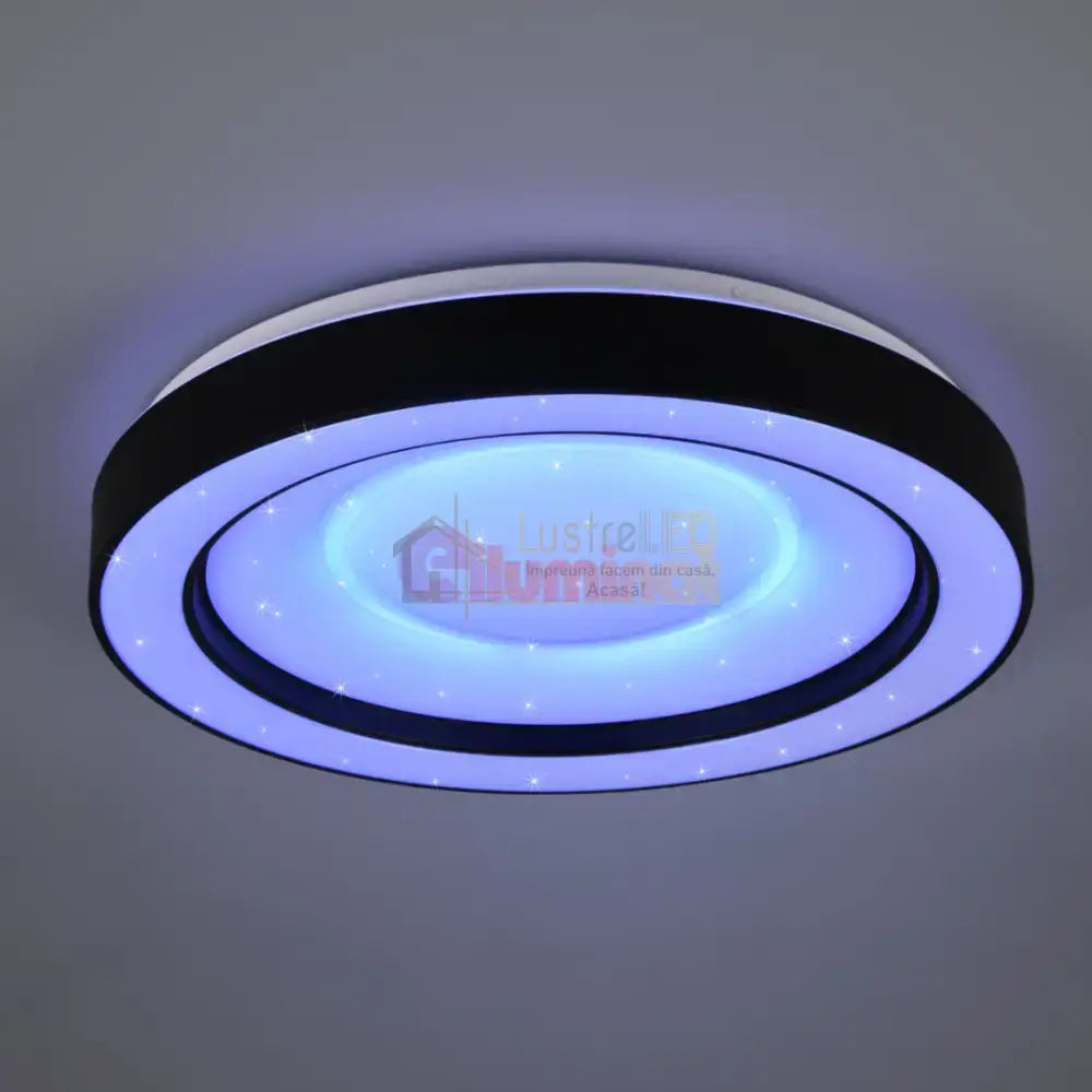 Lustra LED ARCO Black RGB-CCT Echivalent 200W Telecomanda lustreled.ro