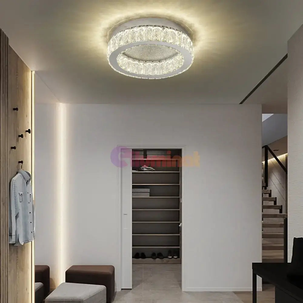 Lustra LED 144W LORA CRISTAL Telecomanda (Copy) lustreled.ro