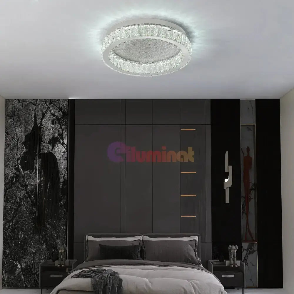Lustra LED 144W LORA CRISTAL Telecomanda (Copy) lustreled.ro