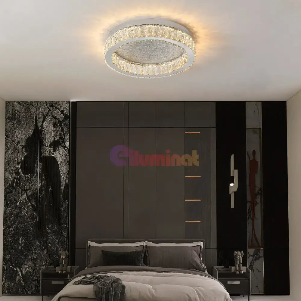 Lustra LED 144W LORA CRISTAL Telecomanda (Copy) lustreled.ro