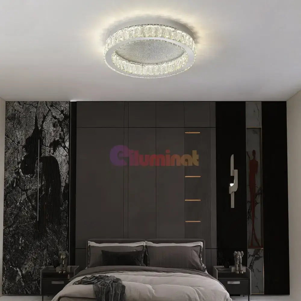 Lustra LED 144W LORA CRISTAL Telecomanda (Copy) lustreled.ro
