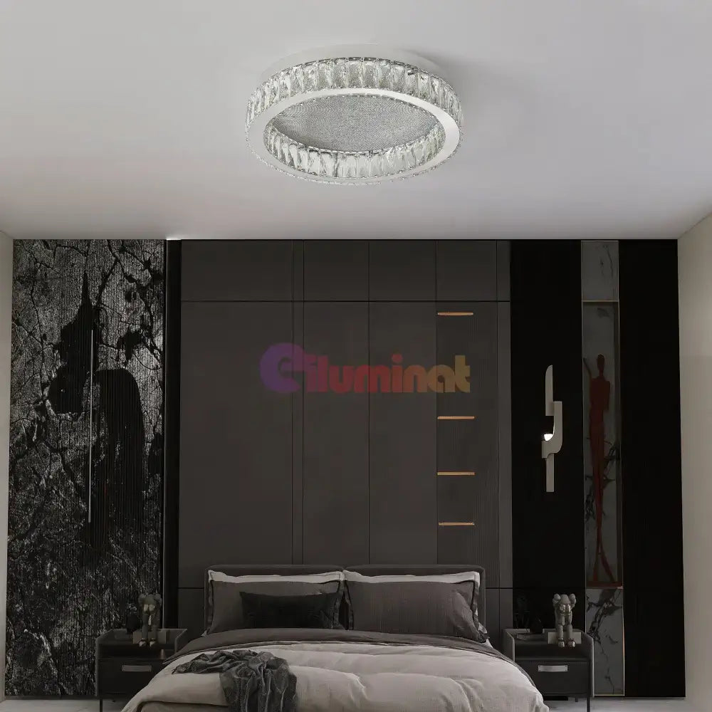 Lustra LED 144W LORA CRISTAL Telecomanda (Copy) lustreled.ro