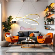 Lustra LED Aurie Suspendata 120W Lumea Telecomanda Echivalent 600W lustreled.ro