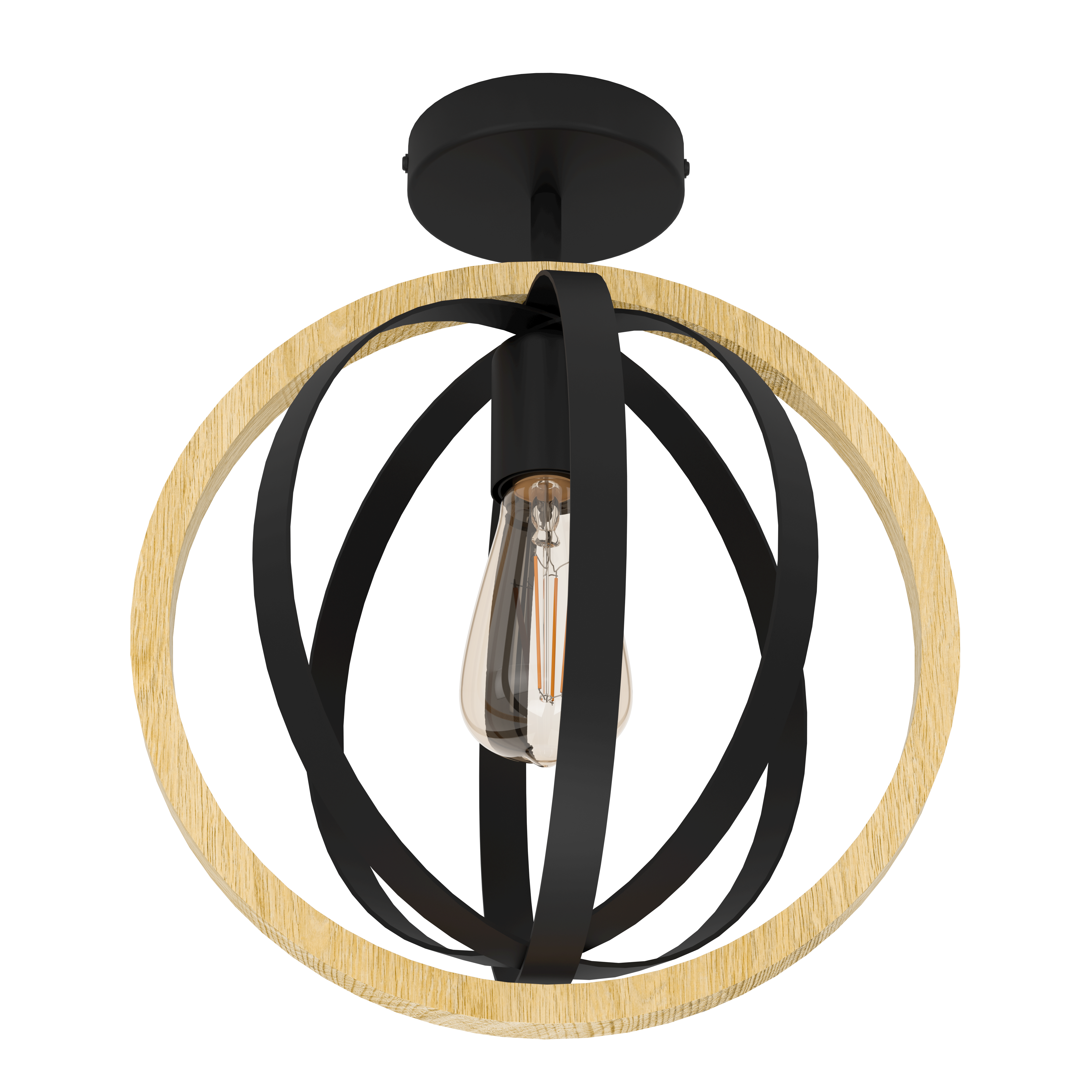 Aplica Vintage BASILDON 1xE27 43736 NEAGRA / VINTAGE SI RETRO DESIGN Lighting