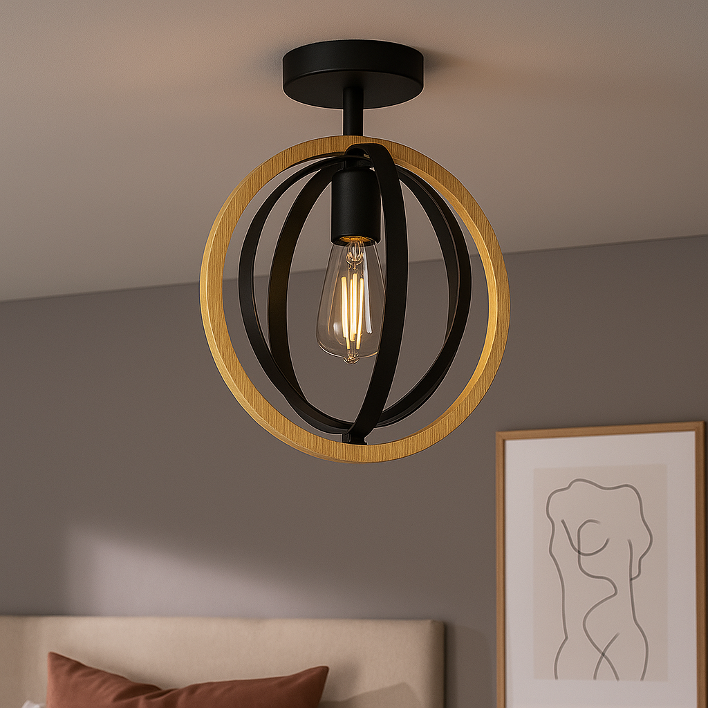 Aplica Vintage BASILDON 1xE27 43736 NEAGRA / VINTAGE SI RETRO DESIGN Lighting