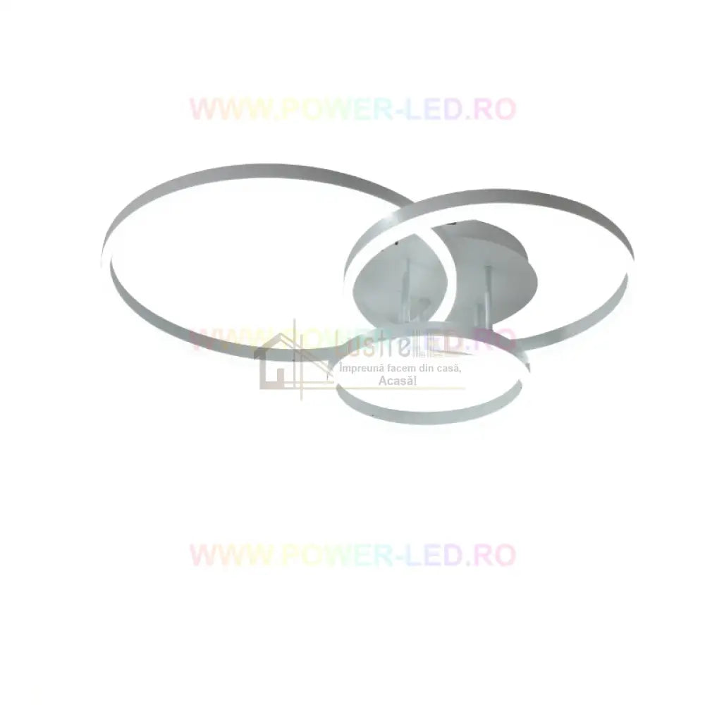 Lustra Led Beauty White Circle Echivalent 600W Telecomanda Lighting Fixtures