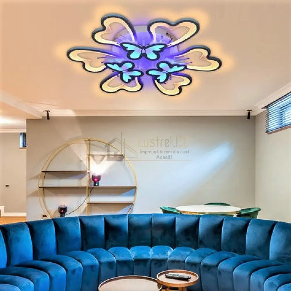 Lustra Led 210W Butterfly Rgb Telecomanda Lighting Fixtures