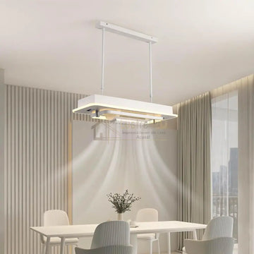 Lustra LED C8405 cu Ventilator Reglabil si Telecomanda Echivalent 600W