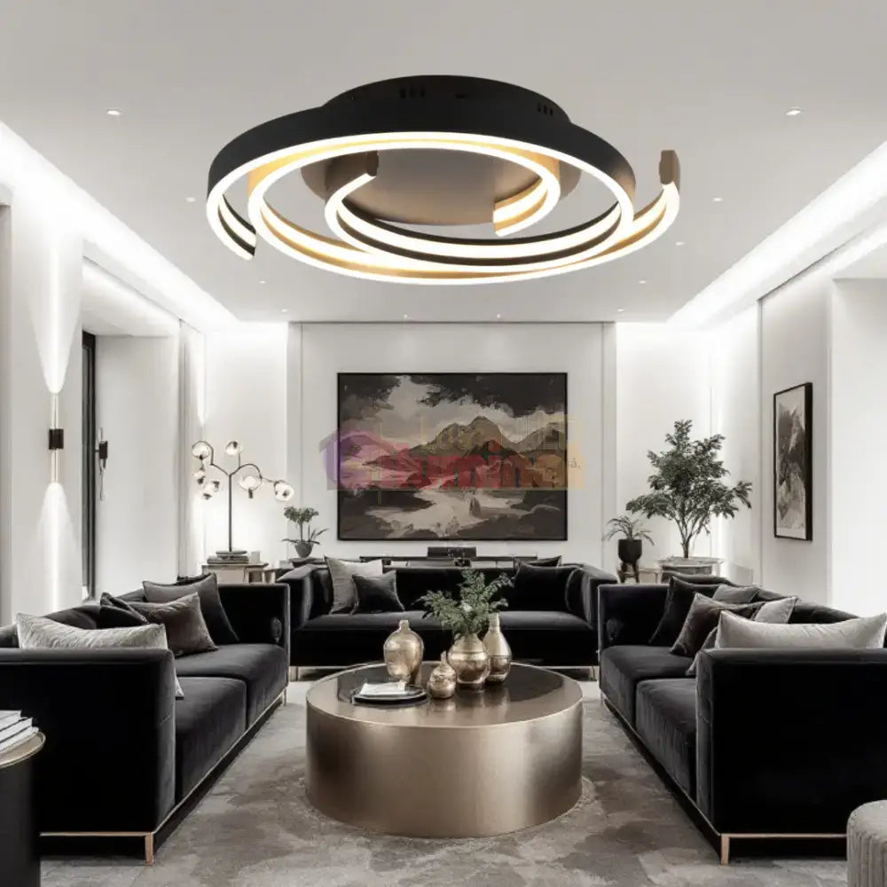 Lustra LED CAYA Echivalent 600W, 3 Lumini si Dimabila din buton lustreled.ro