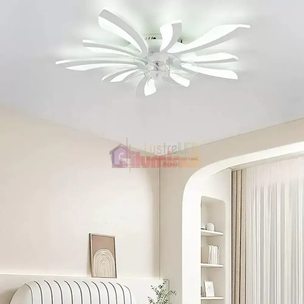 Lustra LED cu Ventilator si Telecomanda R9163/5 lustreled.ro