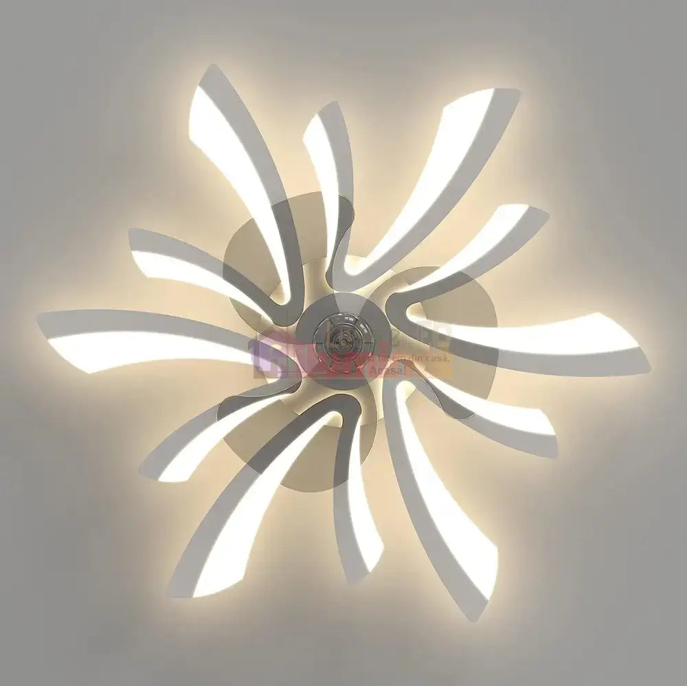 Lustra LED cu Ventilator si Telecomanda R9163/5 lustreled.ro