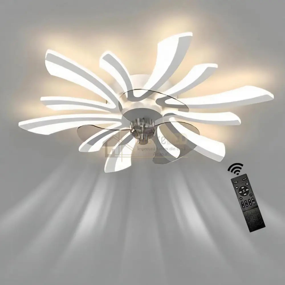 Lustra LED cu Ventilator si Telecomanda R9163/5 lustreled.ro
