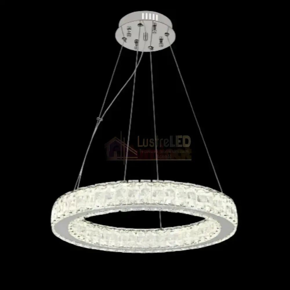 Lustra LED Suspendata Silver Crystal 1 Segment Rotund 75171/500 ARGINTIE / SUSPENDATE / 50CM Lighting Fixtures