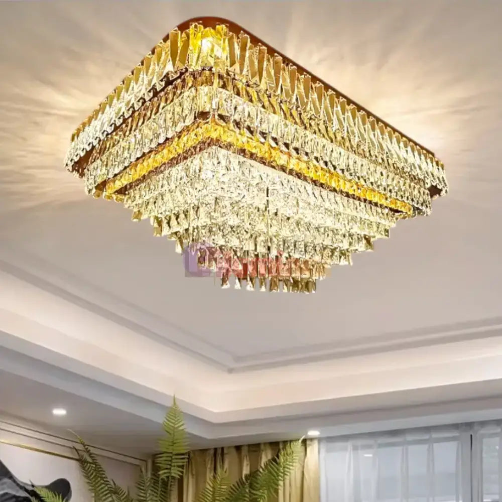 Lustra LED Aplicata Grand Glam Telecomanda lustreled.ro
