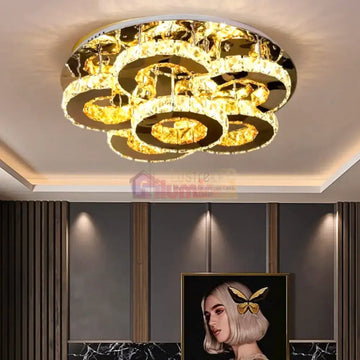 Lustra LED Cristal Aplicata  Elegance Aurora Telecomanda Echivalent 700W