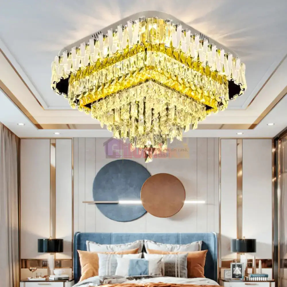 Lustra LED Aplicata Infinite Elegance Telecomanda lustreled.ro