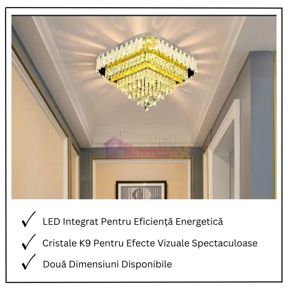 Lustra LED Aplicata Infinite Elegance Telecomanda lustreled.ro