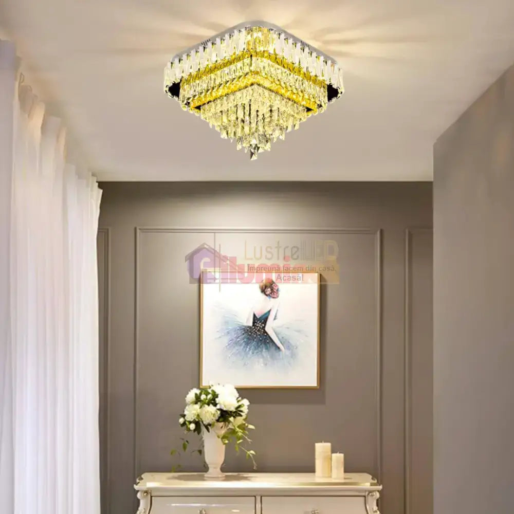 Lustra LED Aplicata Infinite Elegance Telecomanda lustreled.ro