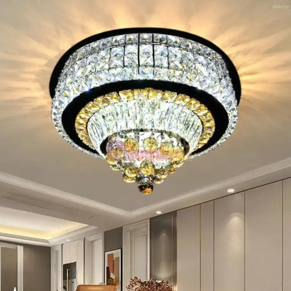 Lustra LED Cristal Aplicata Noble Glow Telecomanda Echivalent 800W lustreled.ro