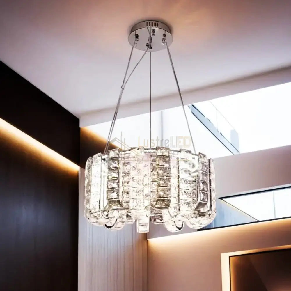 Lustra LED Cristal DAKAR Echivalent 400W Telecomanda lustreled.ro