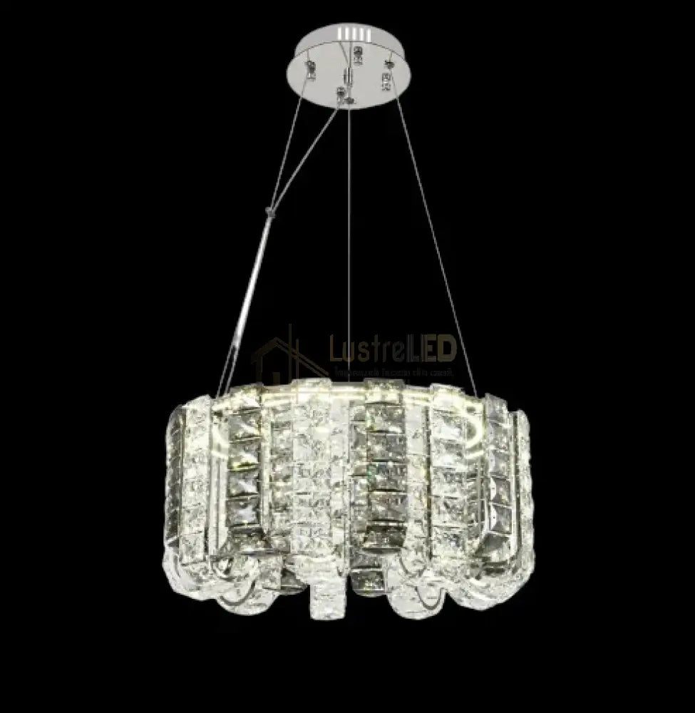 Lustra LED Cristal DAKAR Echivalent 400W Telecomanda lustreled.ro