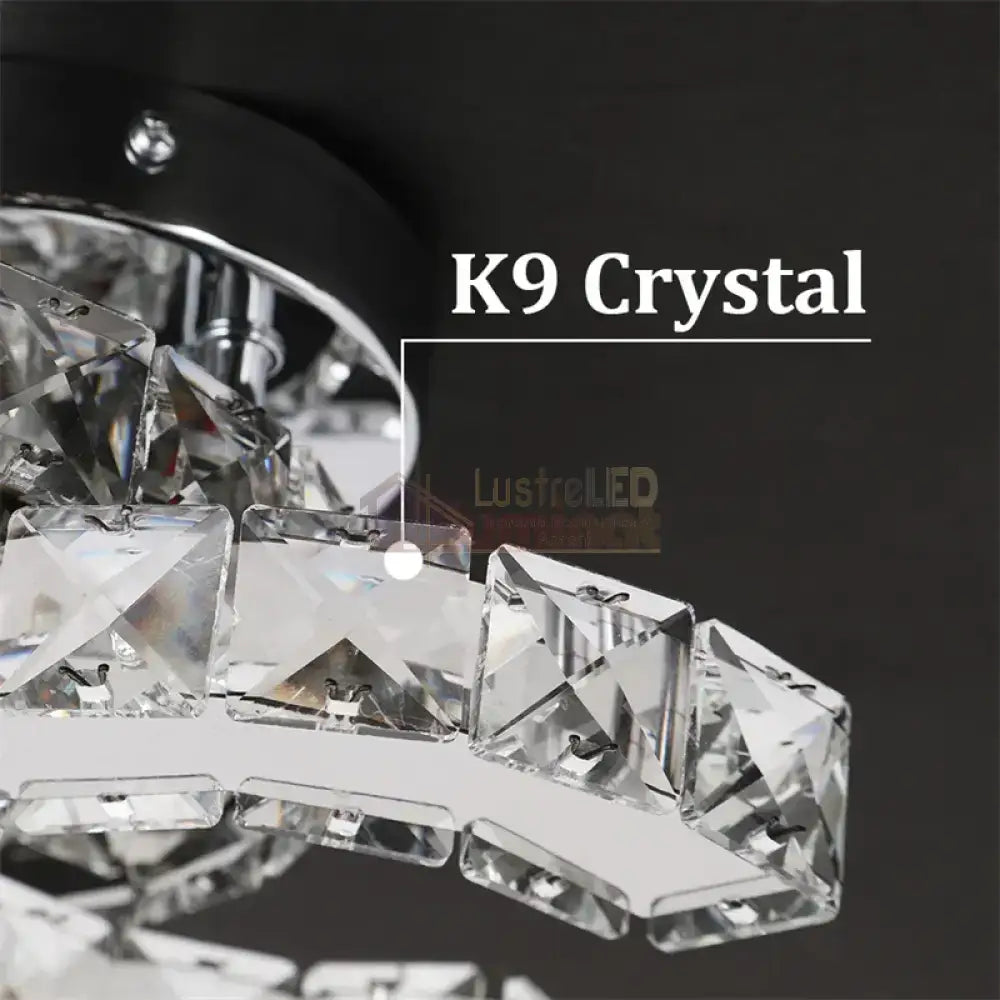 Lustra Led Cristal Double C Echivalent 200W Lighting Fixtures