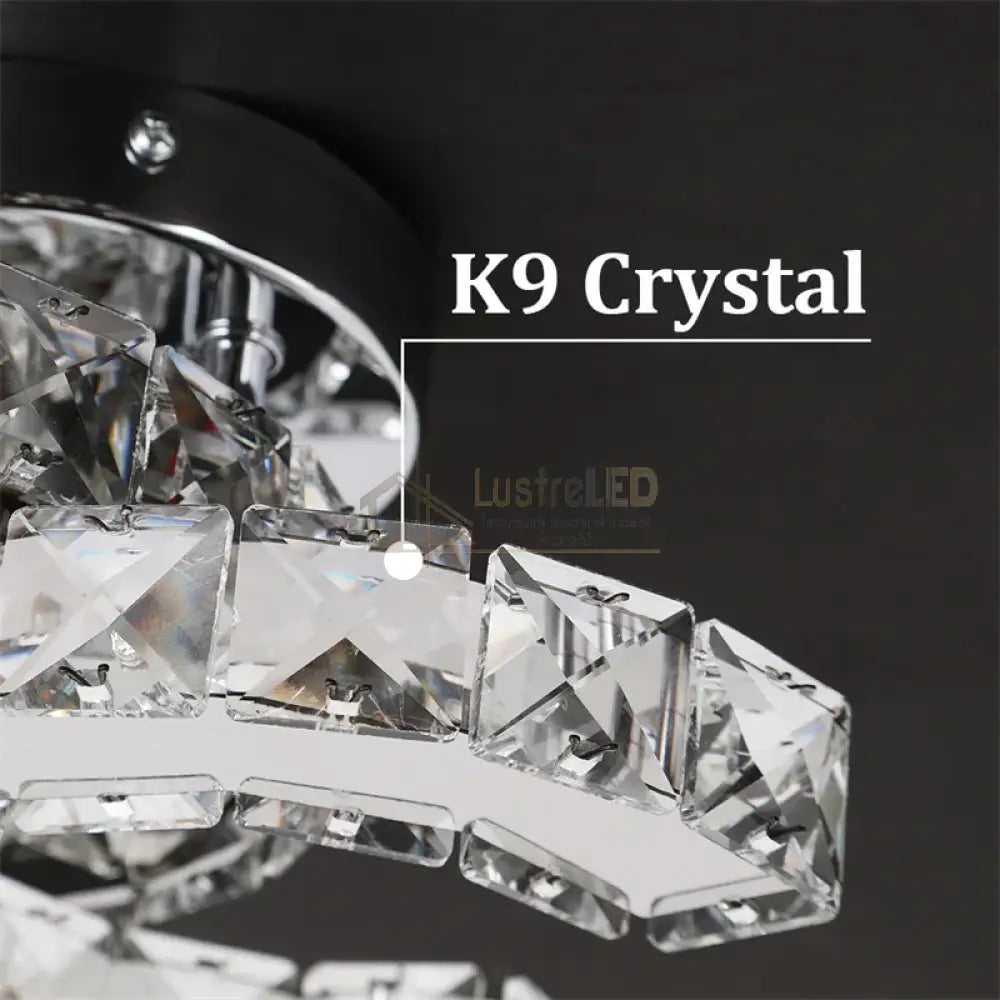 Lustra Led Cristal Double C Echivalent 200W Lighting Fixtures