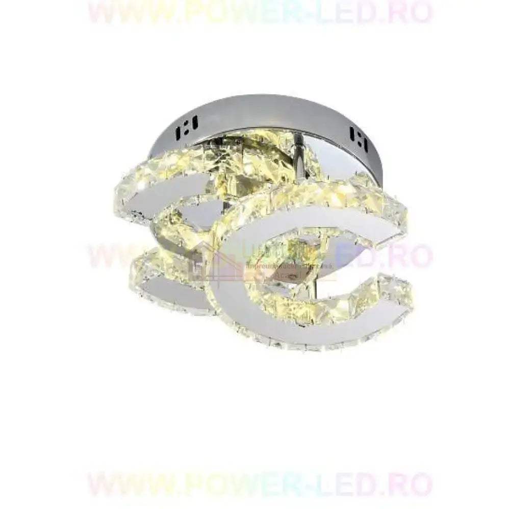 Lustra Led Cristal Double C Echivalent 200W Lighting Fixtures