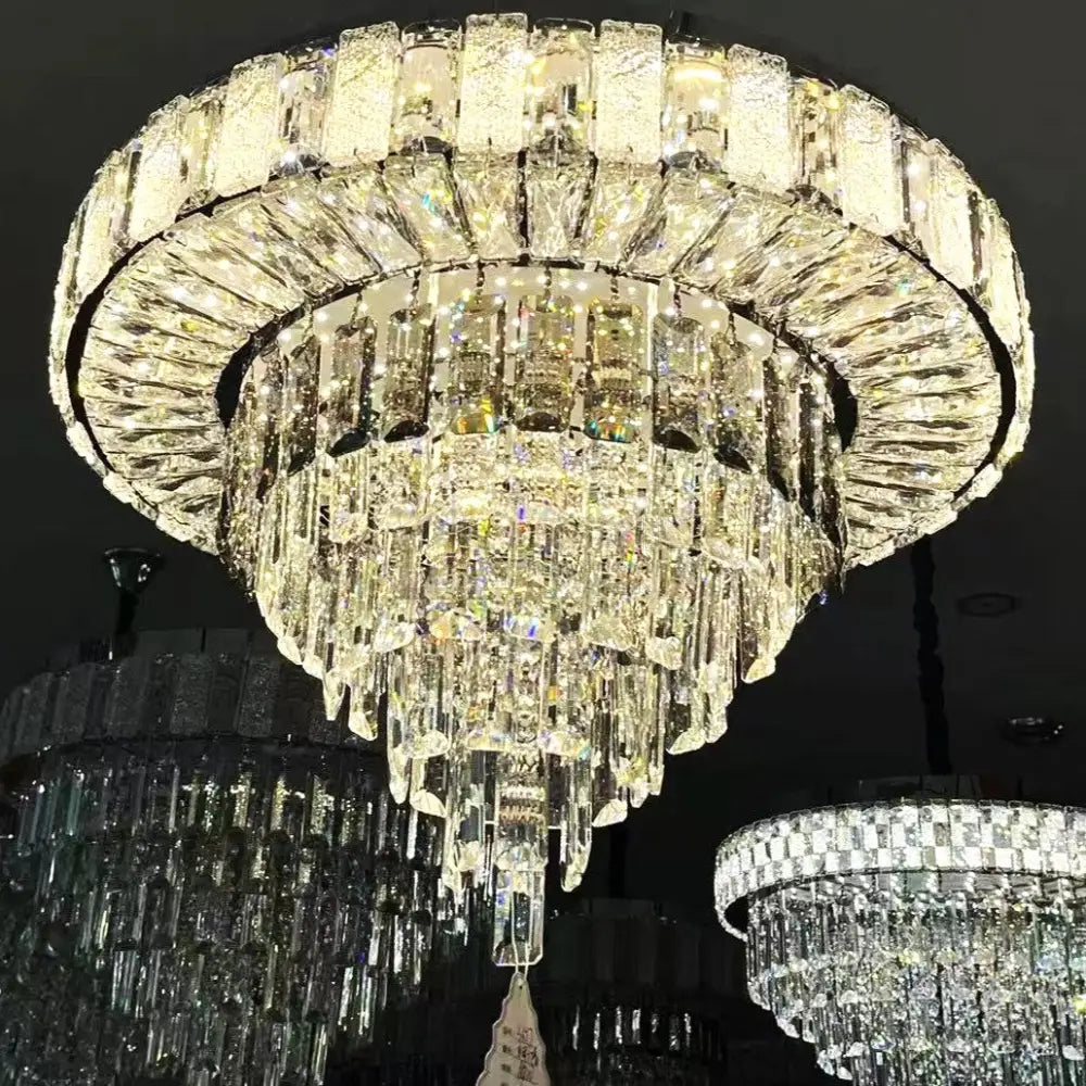 Lustra LED Cristal Galadriel Echivalent 800W Telecomanda lustreled.ro