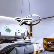 Lustra LED 192W Bianca Wenge 2 Segmente Telecomanda Echivalent 500W