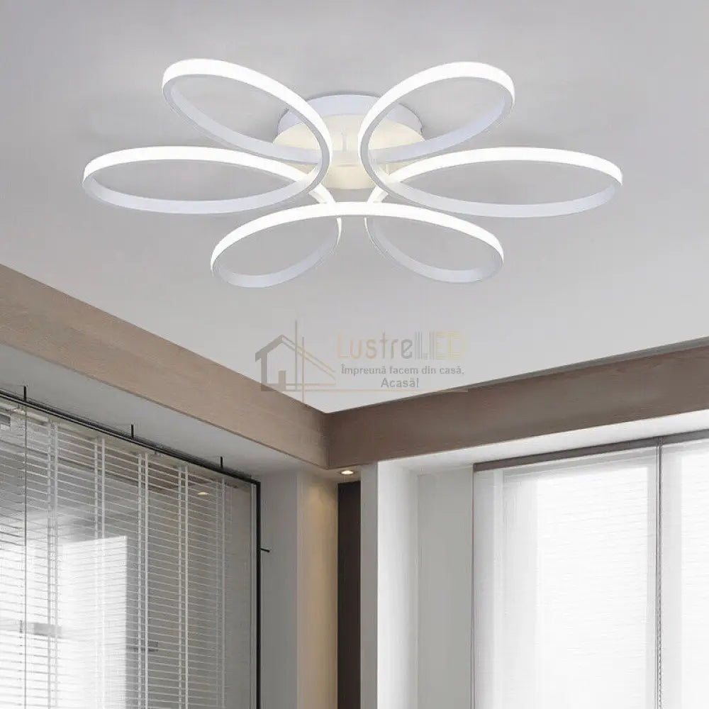 Lustra Led Daisy Alba Echivalent 500W Telecomanda Lighting Fixtures