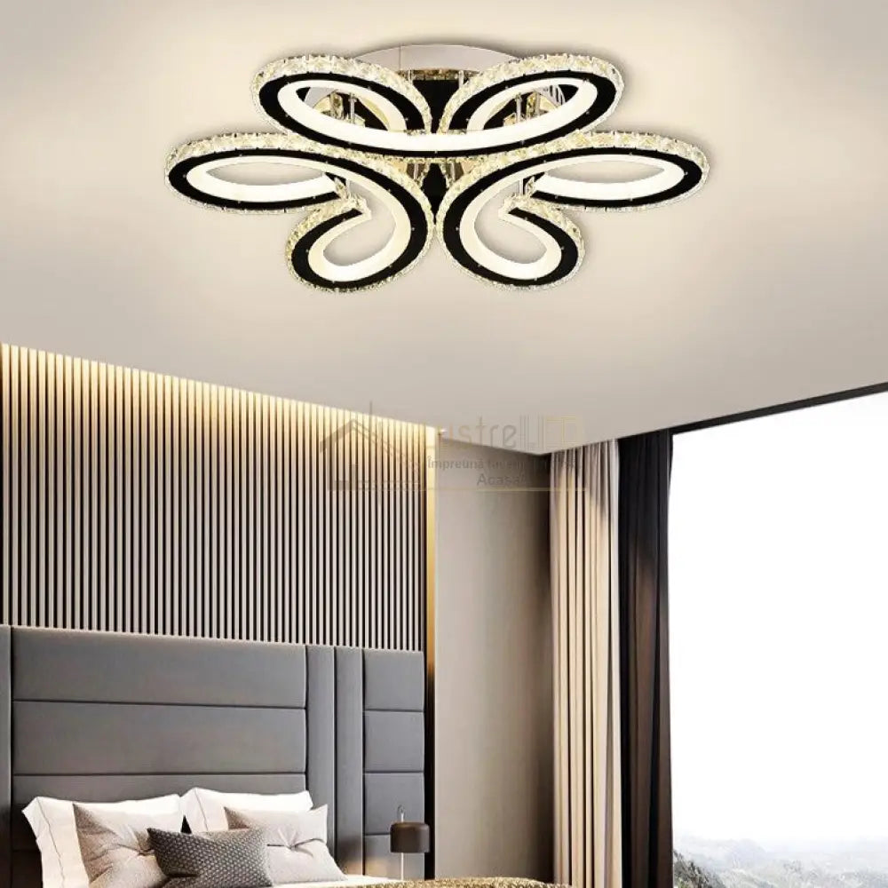 Lustra Led Daisy Cristal Telecomanda Echivalent 800W Lighting Fixtures