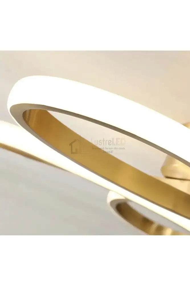 Lustra Led Daisy Gold Echivalent 500W Telecomanda Lighting Fixtures