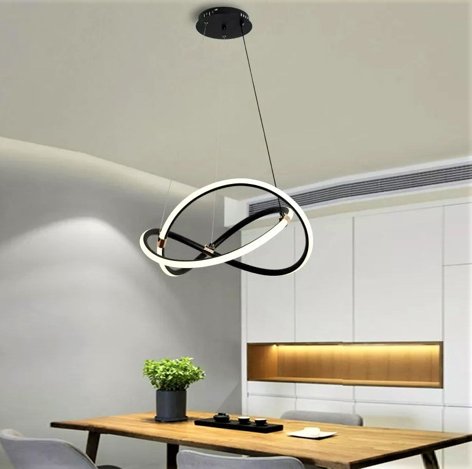 Lustra LED 82W TETIS Black 3 Functii