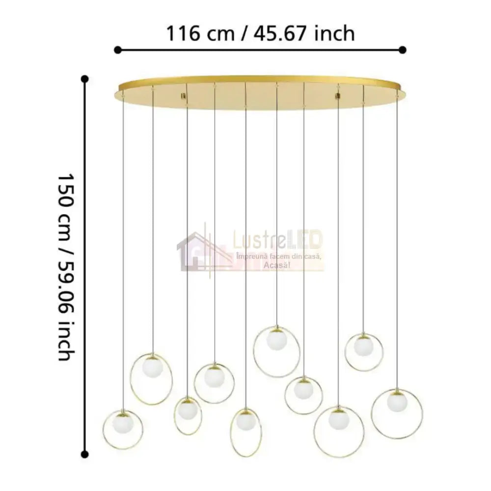 Lustra LED Suspendata Abajur PORTOCOLOM 390347 AURIE / SUSPENDATE Chandeliers