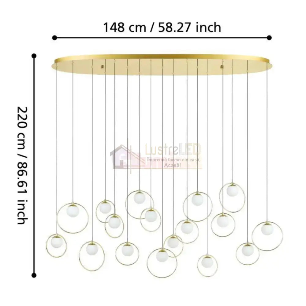 Lustra LED Suspendata Abajur PORTOCOLOM 390348 AURIE / SUSPENDATE Chandeliers