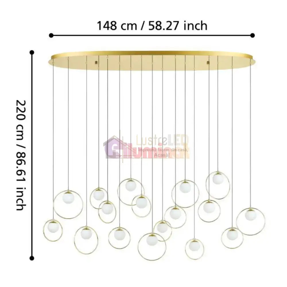 Lustra LED Dining Suspendata Abajur PORTOCOLOM Luxury lustreled.ro