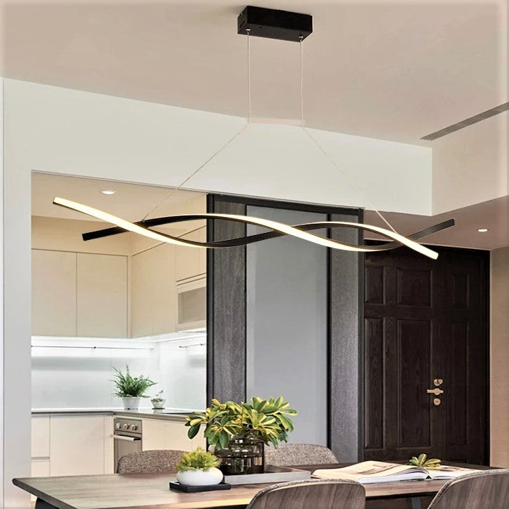 Lustra LED Suspendata Black Swan Echivalent 300W