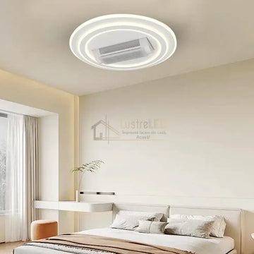 Lustra LED DL2410-1 cu Ventilator Reglabil si Telecomanda Echivalent 400W
