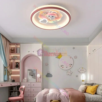 Lustra LED DREVIA Echivalent 600W Telecomanda KIDS / 50CM / GRI Lighting Fixtures