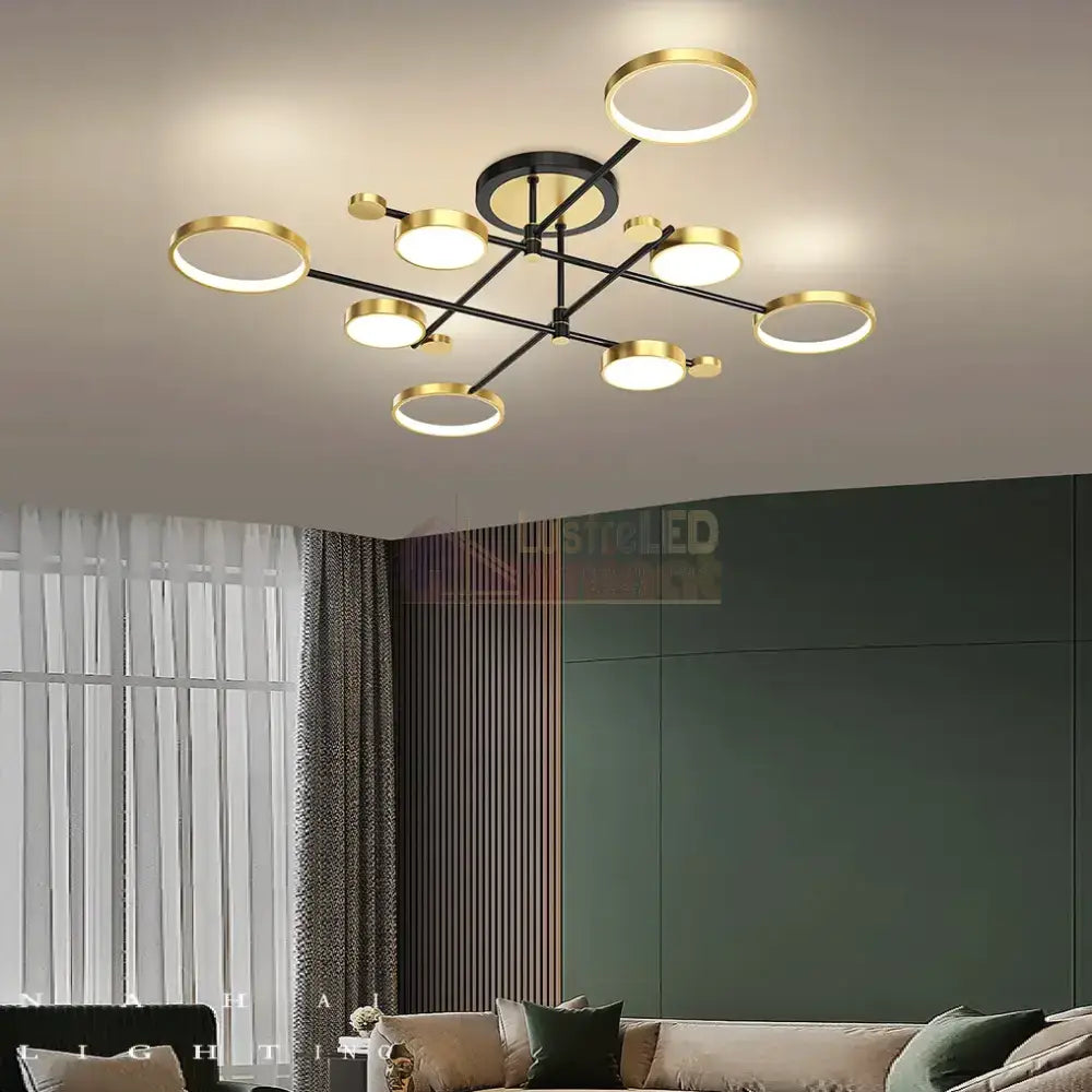 Lustra Led Dynamo Gigant Echivalent 800W Telecomanda Lighting Fixtures