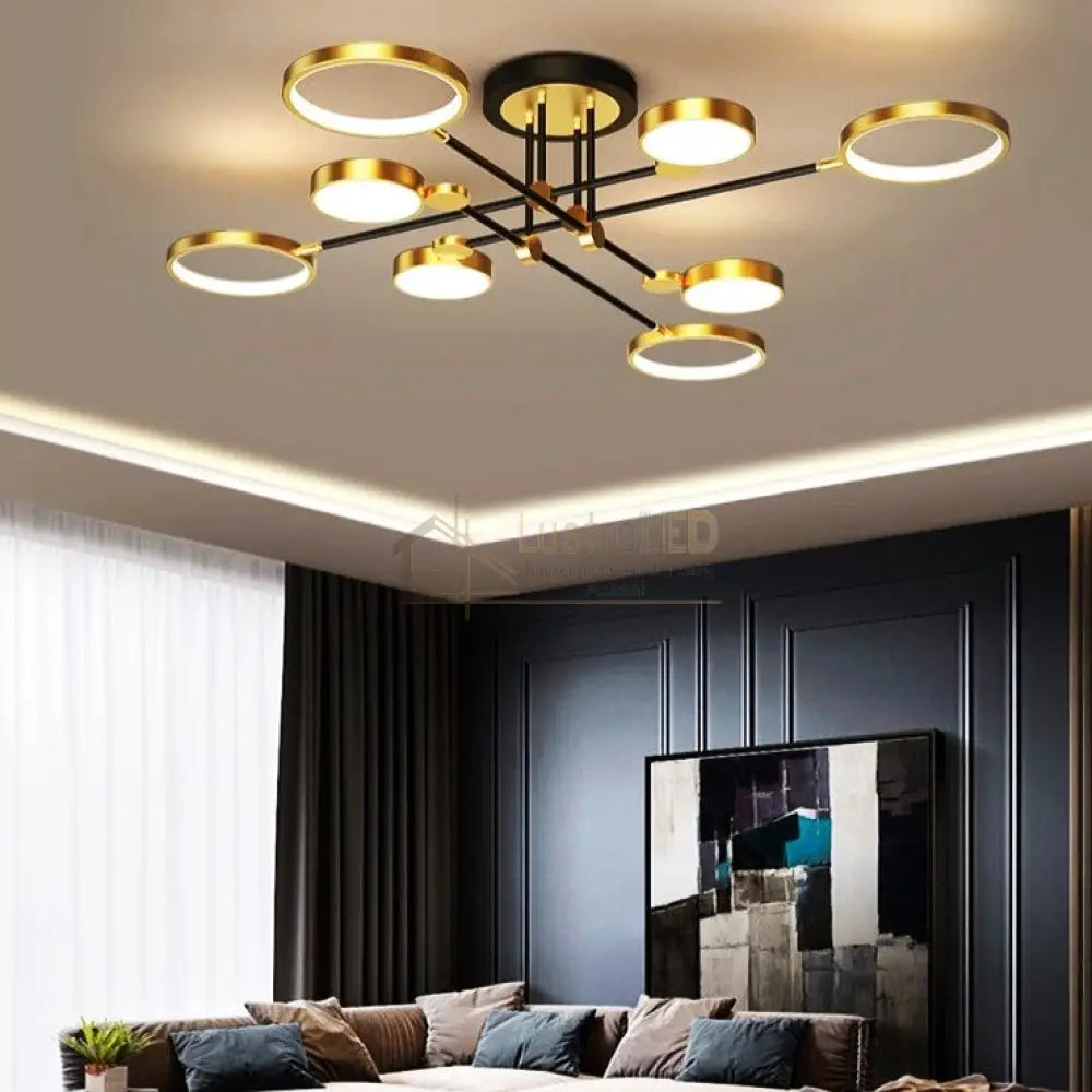 Lustra Led Dynamo Gigant Echivalent 800W Telecomanda Lighting Fixtures